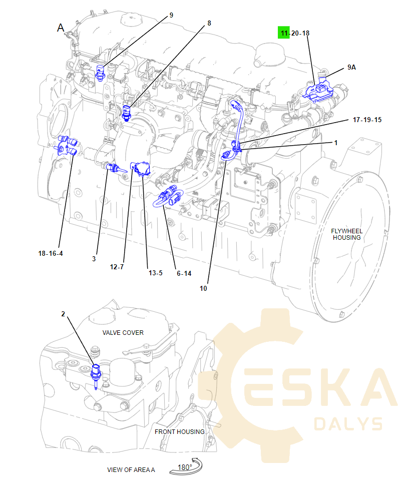 CAT slėgio daviklis OEM - 3851173 - Vaizdas 6