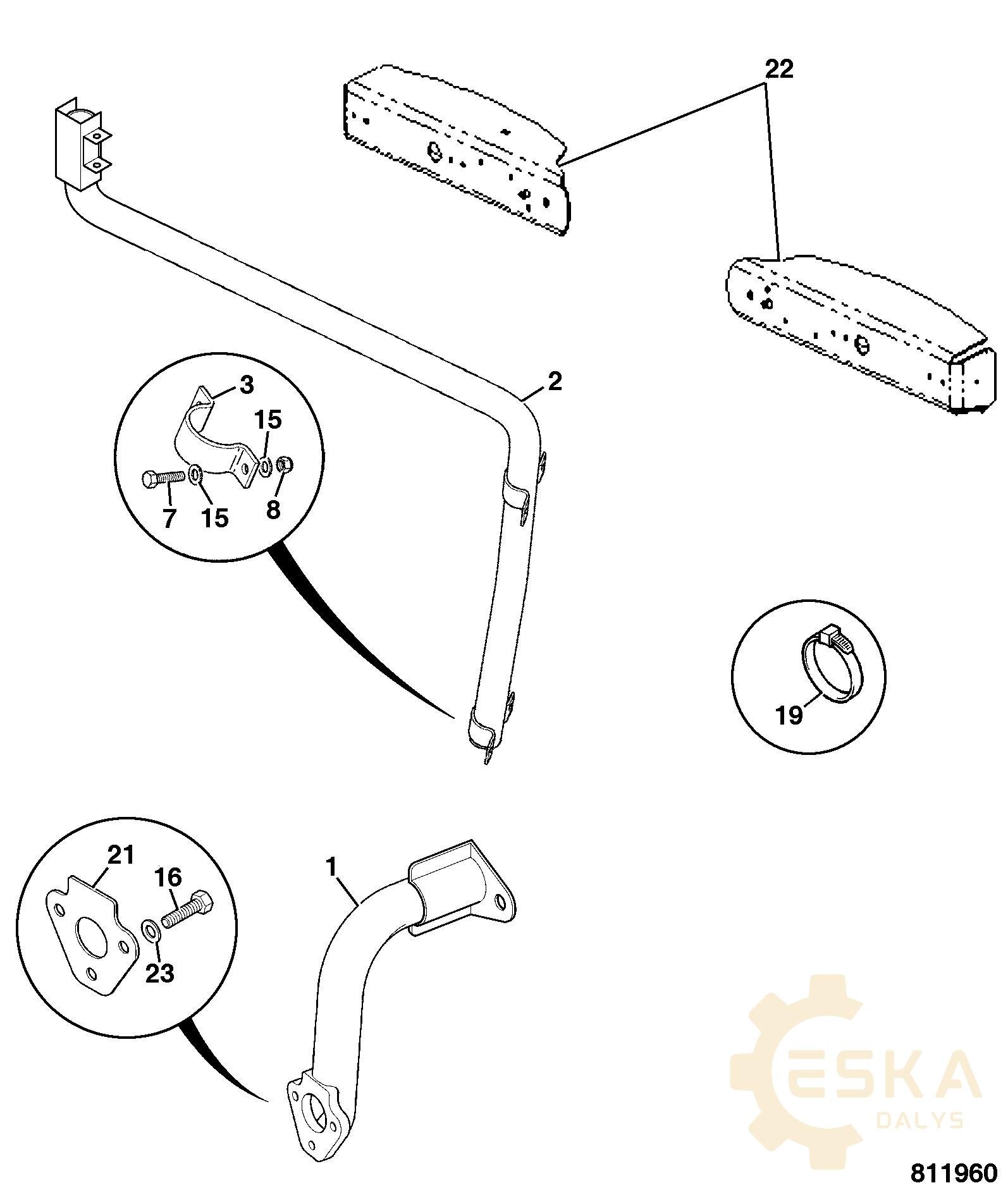JCB apšvietimo svirtis ORIGINALAS - 335/11136 - Kuva 3
