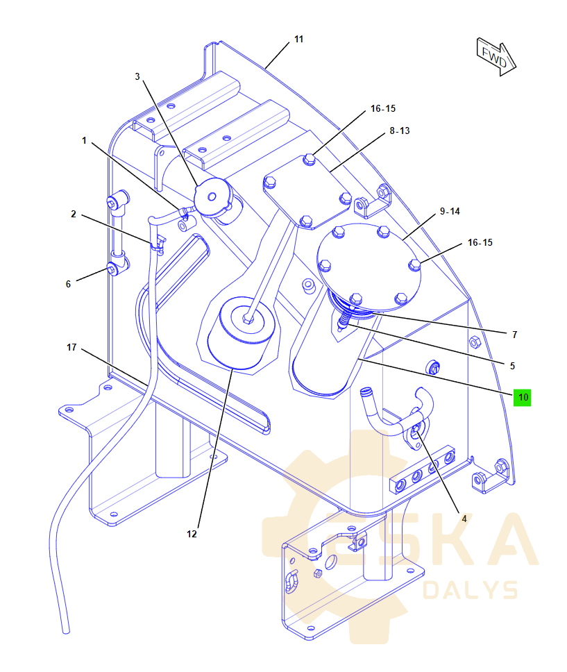 CAT hidraulinės alyvos filtras CVA - 3047195 - Vaizdas 5