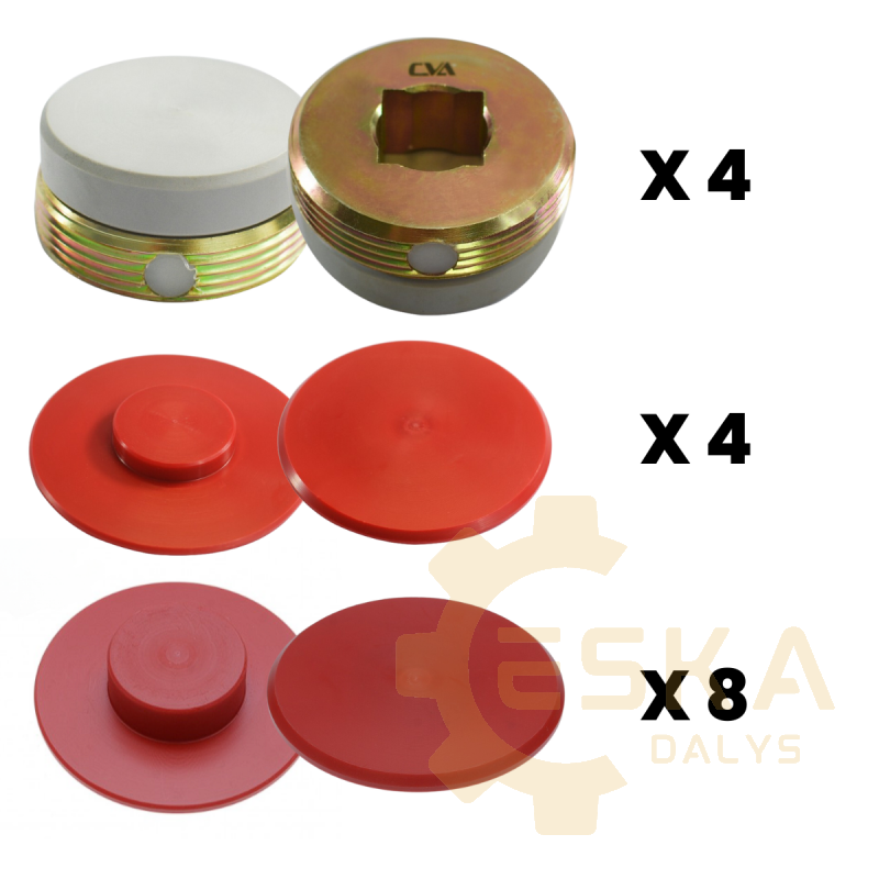 Stabilizatorių šliaužiklių komp. skirtas JCB modeliams 3CX, 4CX - LONG LIFE