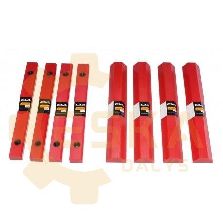 Strelės slydimo plokštelių LONG LIFE kompl. JCB 3CX 4CX